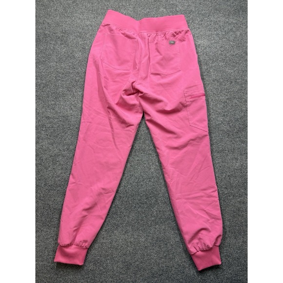FIGS Women's Zamora Jogger Scrub Pants XS Pink Medical Nurse Tapered - Picture 4 of 8